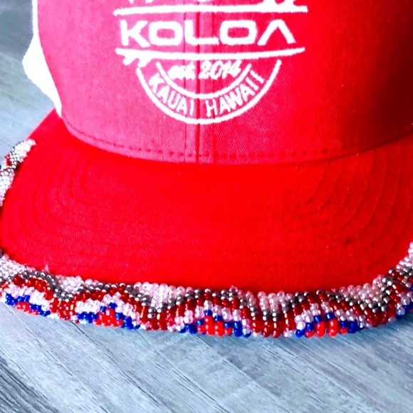 Hand Beaded KOLOA Surf Company FlexFit - Picture 8 of 8
